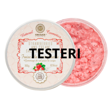 Saules Fabrika Salt Body Scrub Strawberries And Cream Testeri 300 G