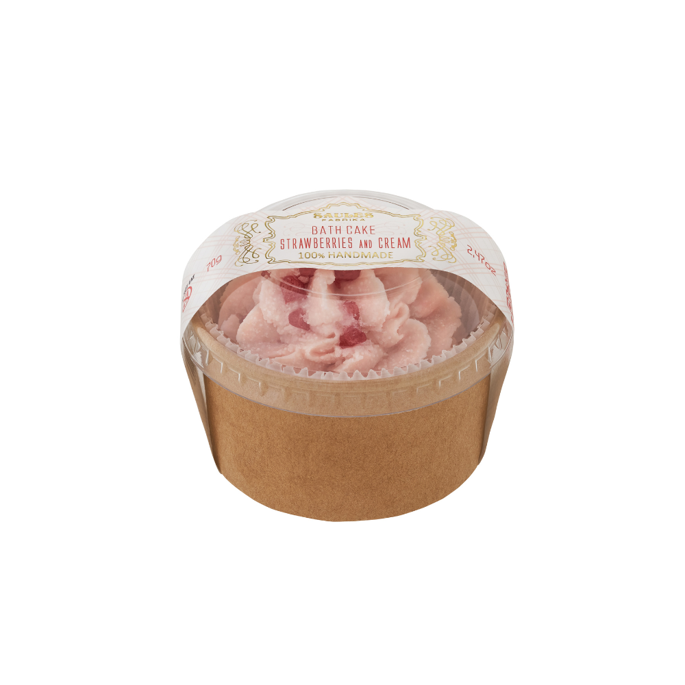 Saules Fabrika Bath Cake 70 g strawberries and cream